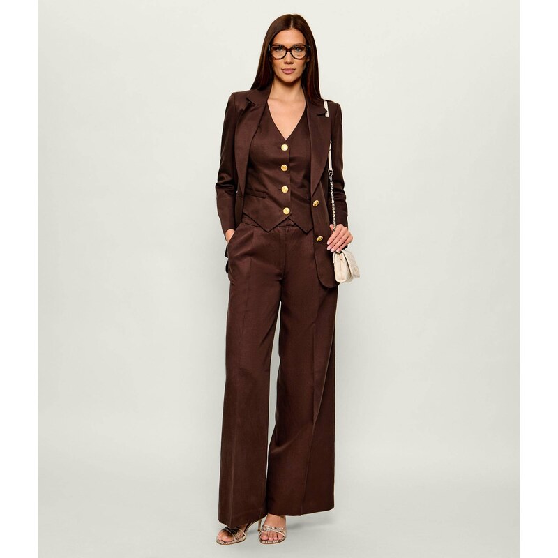 Marciano Guess Kalhoty JANE | Relaxed fit přidáním lnu