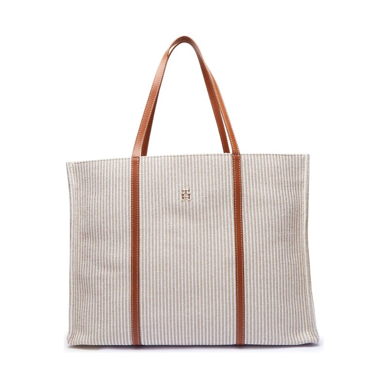 Tommy Hilfiger Kabelka shopper s přídavkem kůže
