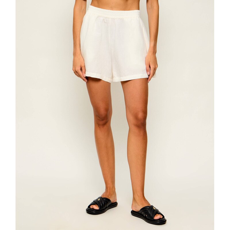 BOSS ORANGE Lněné šortky C_Tallan | Relaxed fit
