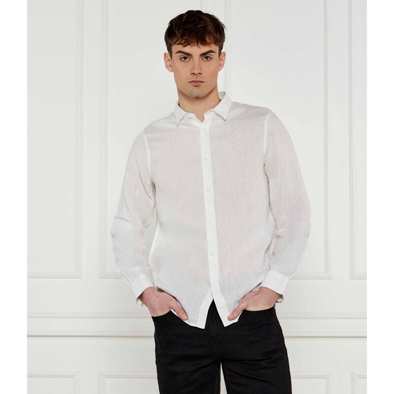 Armani Exchange Lněná košile | Regular Fit