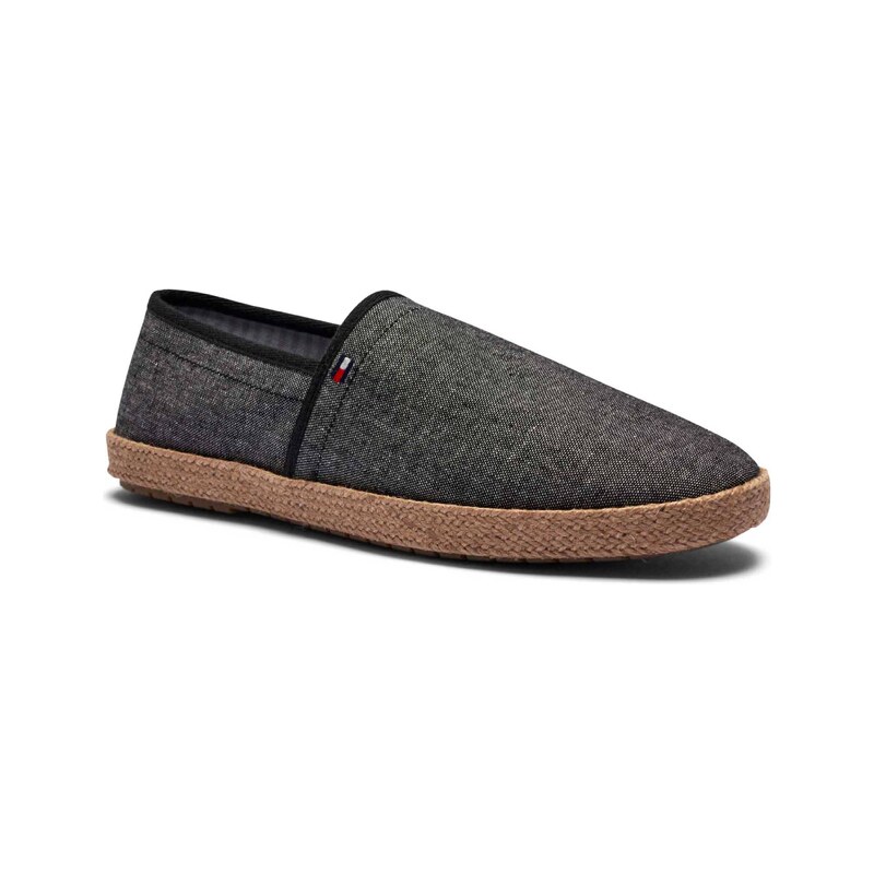 Tommy Hilfiger Lněné espadrilky CHAMBRAY