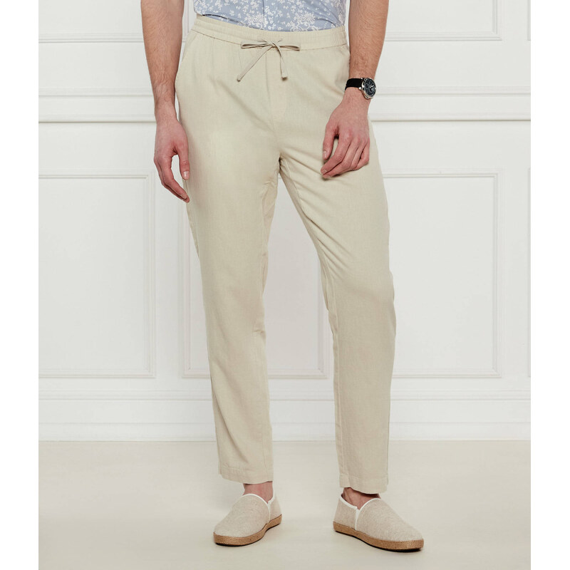 Guess Underwear Lněné kalhoty FLUID | Regular Fit