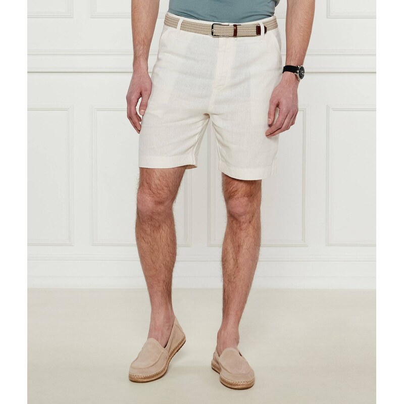 GUESS Lněné šortky chino | regular fit