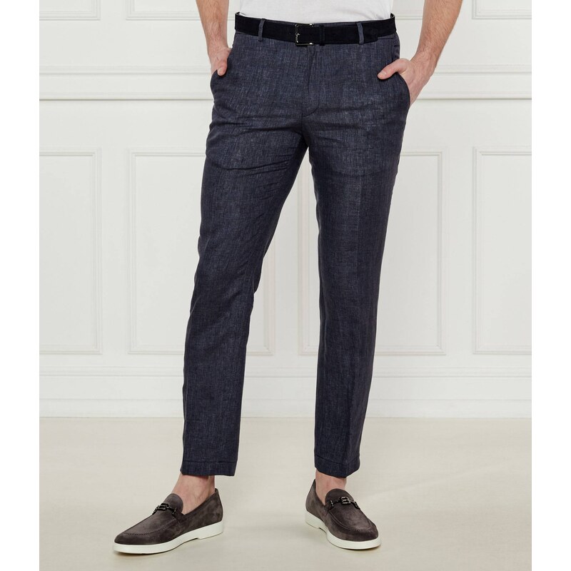 Joop! Lněné kalhoty Sake | Slim Fit