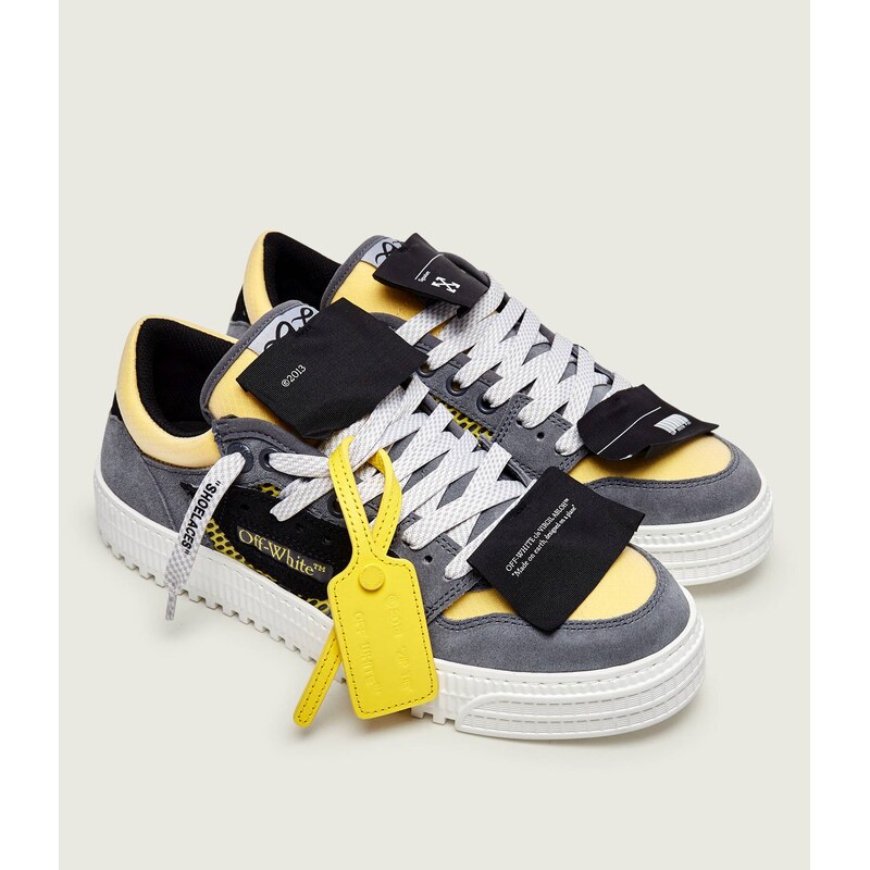OFF-WHITE Tenisky M-LOW top 3.0 OFF COURT-004 | semiš
