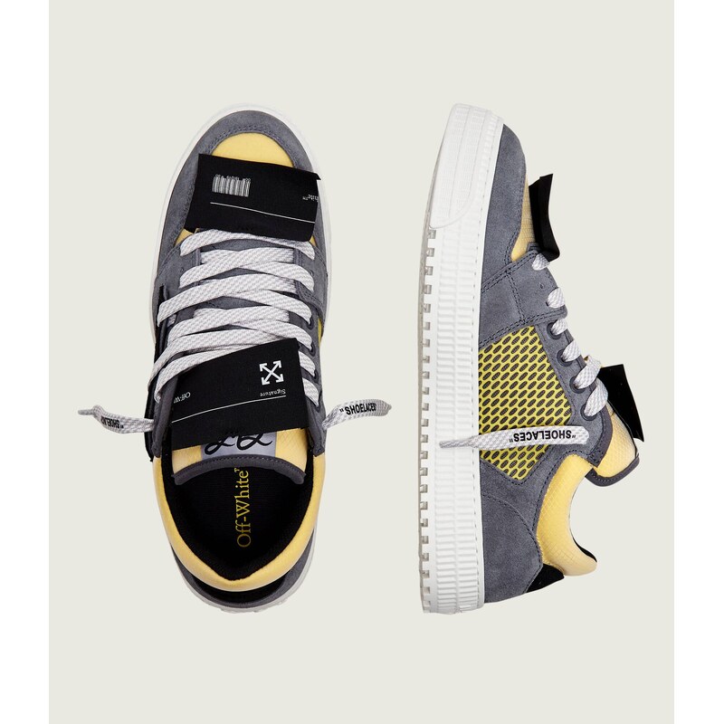 OFF-WHITE Tenisky M-LOW top 3.0 OFF COURT-004 | semiš