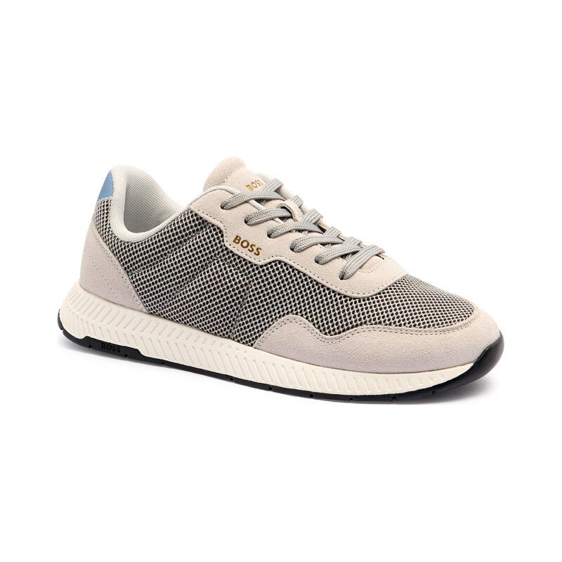 BOSS BLACK Tenisky Titanium_Runn_mebisd s přídavkem kůže