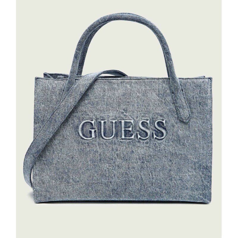 Guess Džínová kabelka shopper JODI