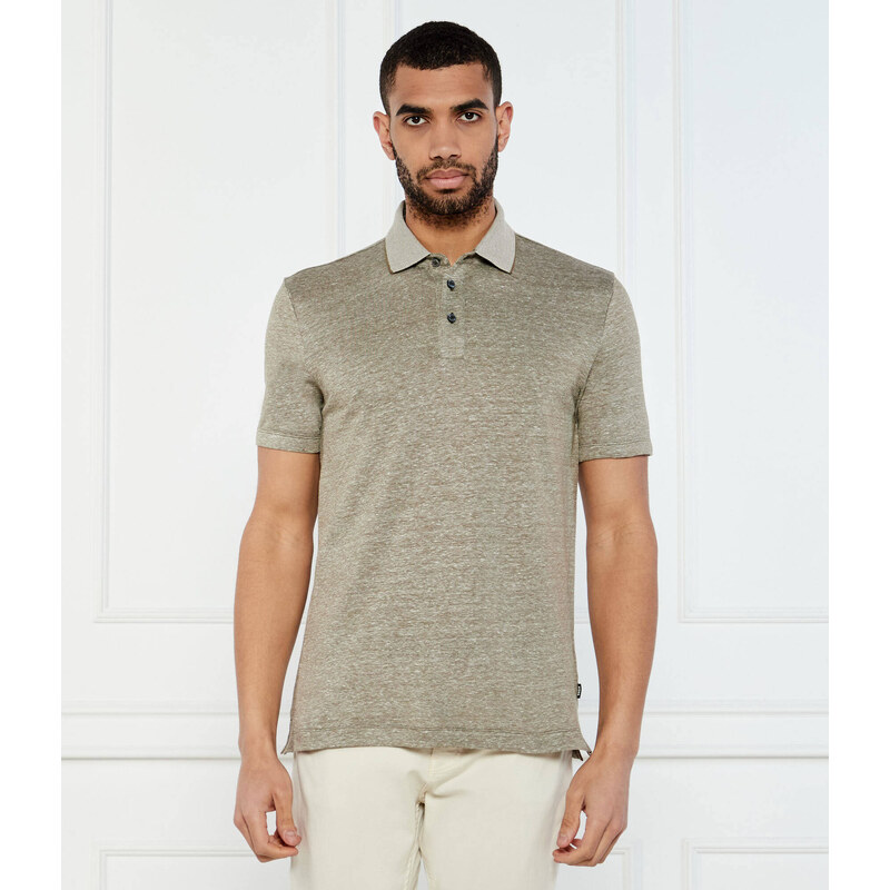 BOSS BLACK Polokošile H-Press 28 | Regular Fit přidáním lnu