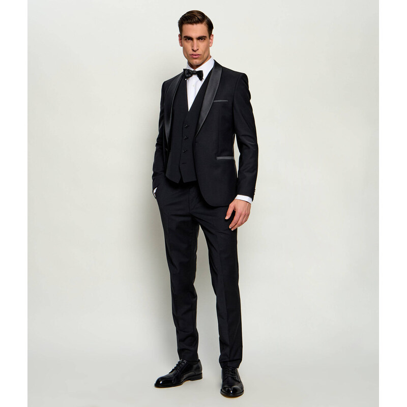 HUGO Vlněná vesta Vin253X-MH | Slim Fit