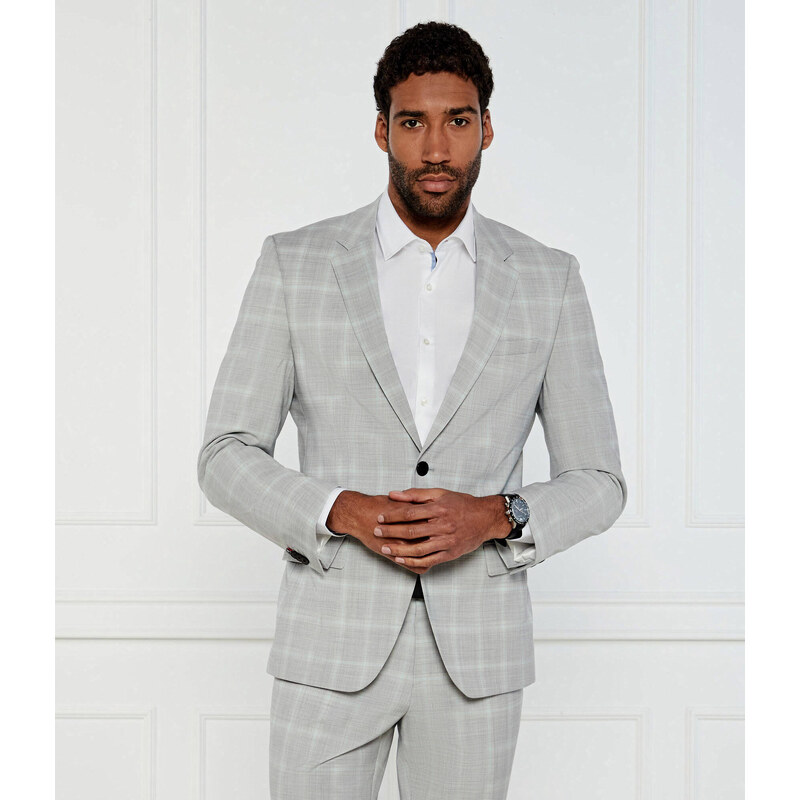 HUGO Sako Henry232X | Slim Fit | s příměsí vlny