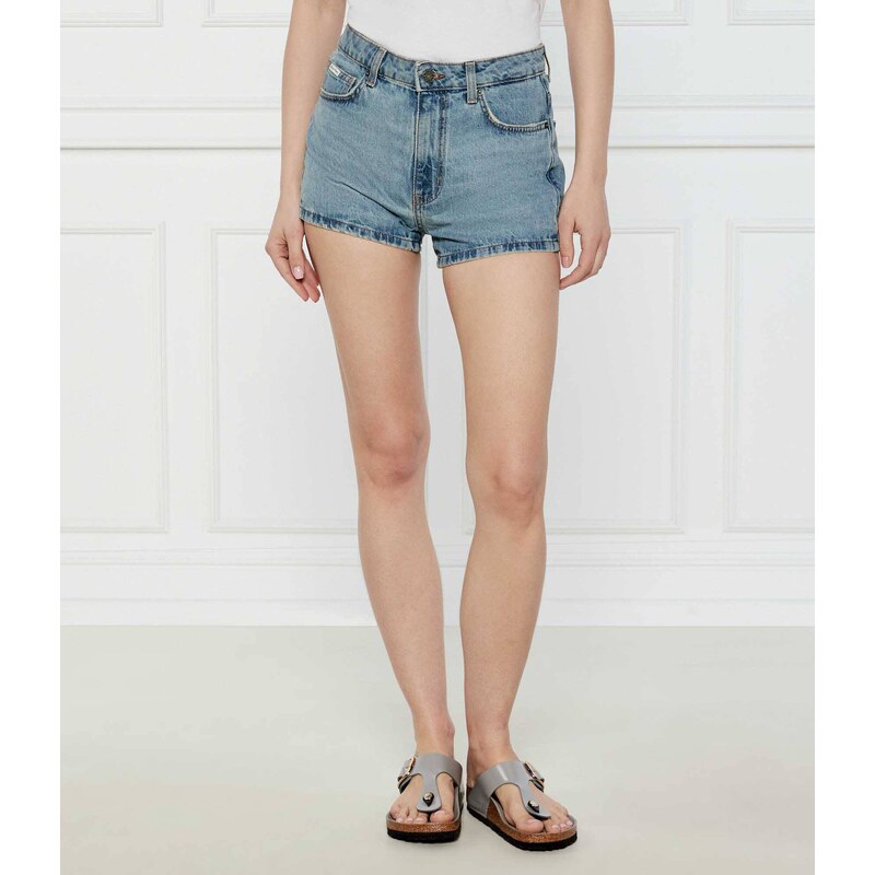 Guess Jeans Džínové šortky VINTAGE | Regular Fit přidáním lnu