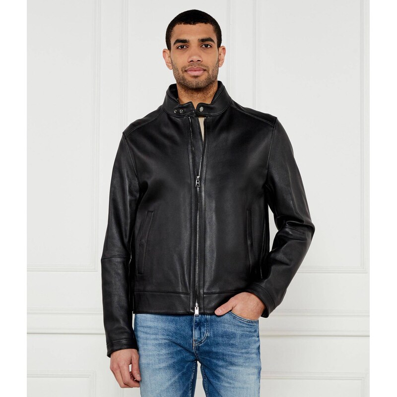 BOSS BLACK Kůžoná bunda H-Mansell3 | Regular Fit