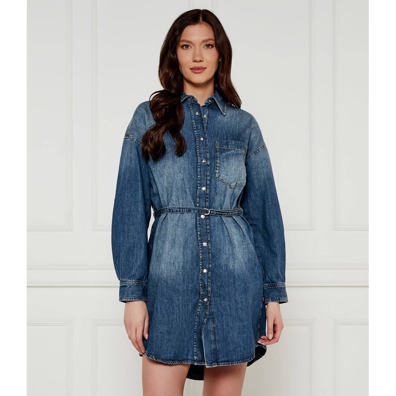 Joop! Jeans Džínová šaty s opaskem Nele