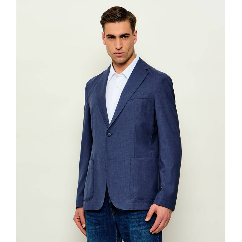 BOSS BLACK Vlněná sako P-Hanry-WG-262 | Slim Fit