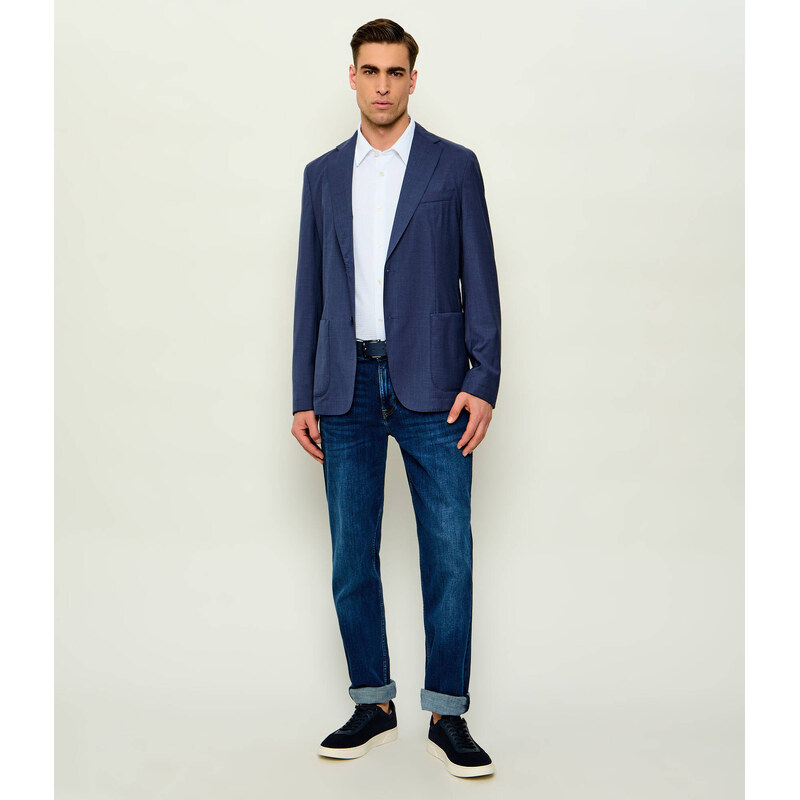 BOSS BLACK Vlněná sako P-Hanry-WG-262 | Slim Fit