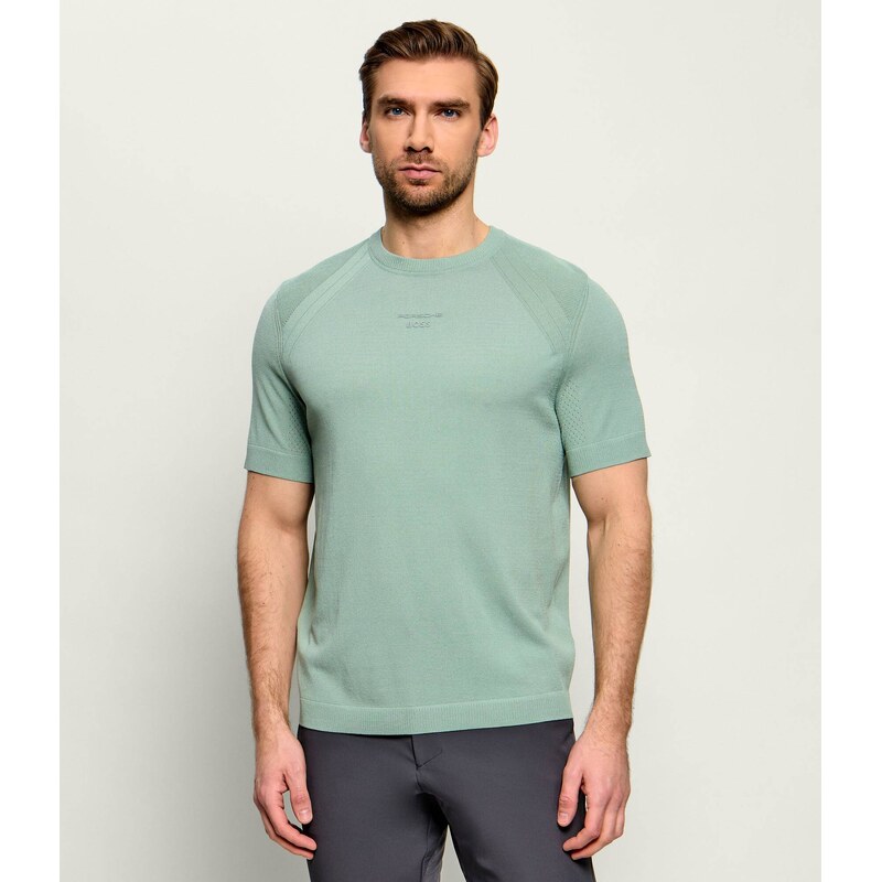 BOSS GREEN Tričko KN_PS Spirit70 TS | BOSS X Porsche | regular fit |s příměsí hedvábí