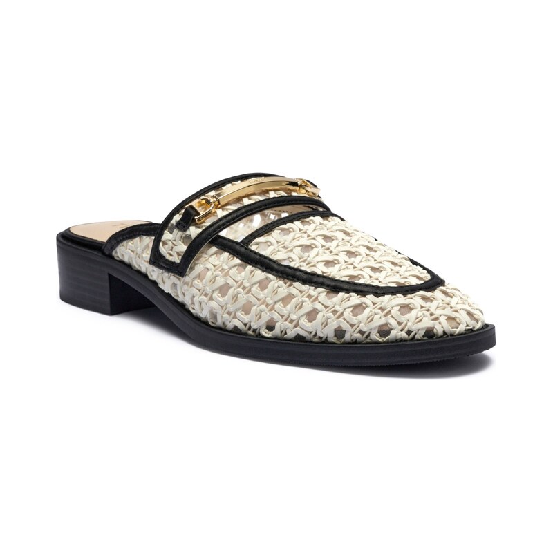 TWINSET Pantofle typu mules SABOT s přídavkem kůže 104823982