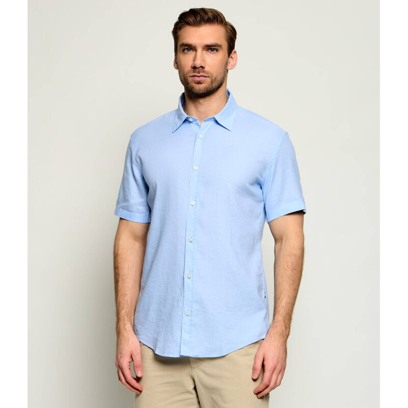 BOSS BLACK Lněná košile C-ROAN-K-SH-262 | Slim Fit | stretch