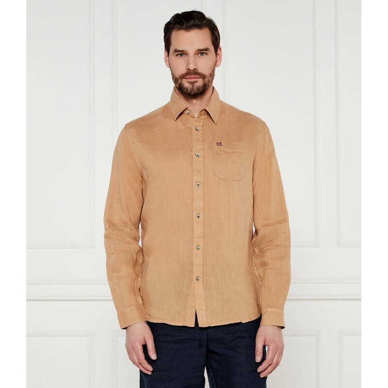 Napapijri Lněná košile | Regular Fit