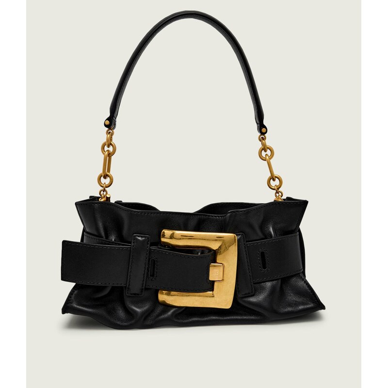 Balmain Kožená kabelka na rameno ANTHEM MINI 114632422