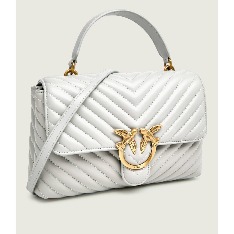 Pinko Kožená kabelka na rameno LOVE LADY PUFF CLASSIC
