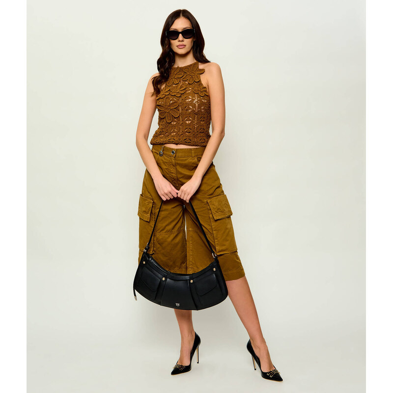 Pinko Kožené hobo kabelka POCKET body BAG BIG