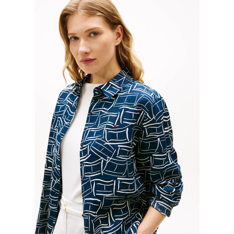 Tommy Hilfiger Lněná košile | Relaxed fit
