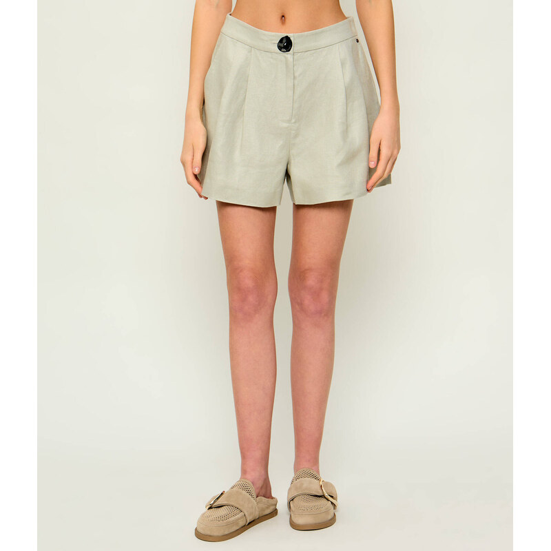 Armani Exchange Lněné šortky | Relaxed fit