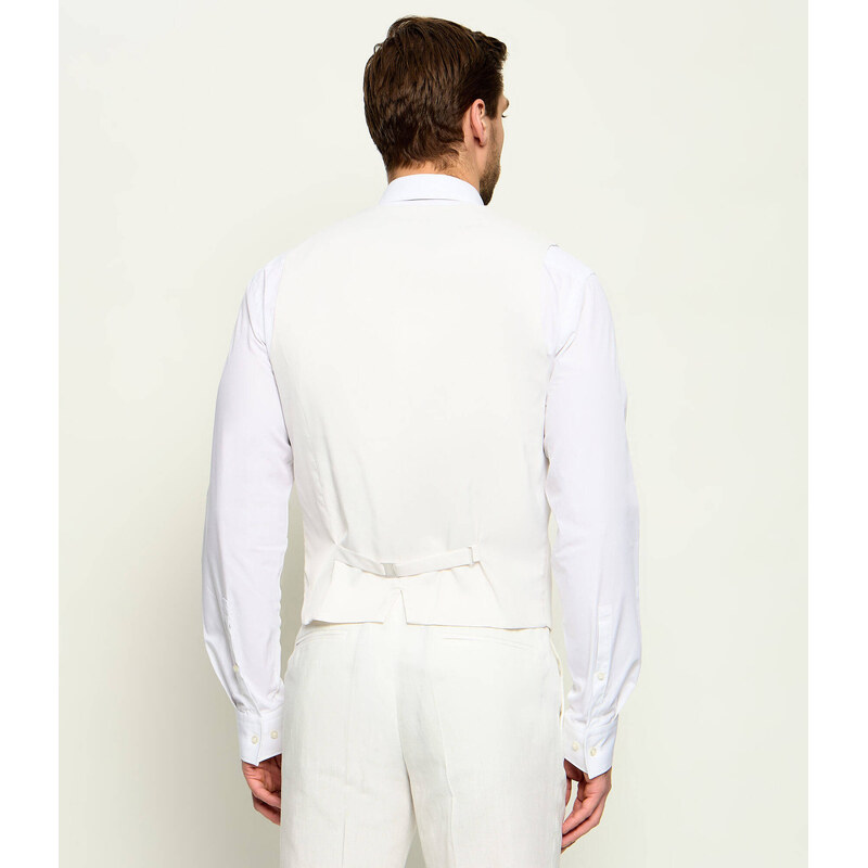 HUGO Oblek Henry/Getlin242V2X | Slim Fit přidáním lnu