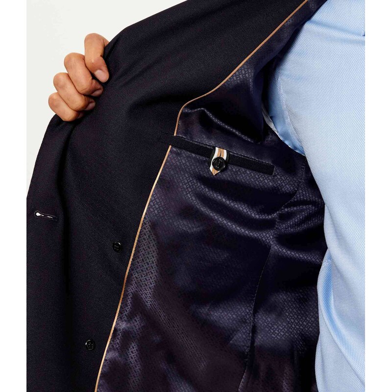 BOSS BLACK Vlněná sako H-Hutson-DB-261 | Slim Fit