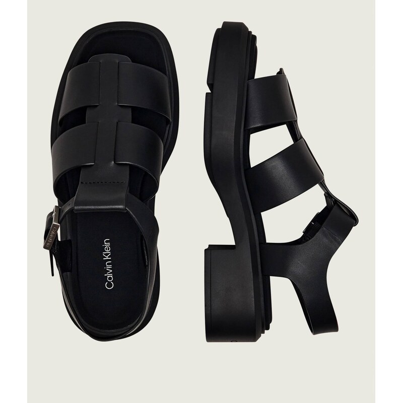 Calvin Klein Kožené sandály FISHERM