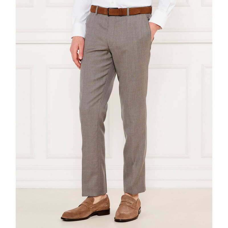 Oscar Jacobson Vlněné kalhoty chino Dandy | Slim Fit