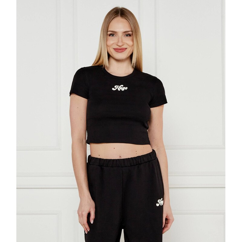 HUGO Tričko Delanor_2 | Cropped Fit
