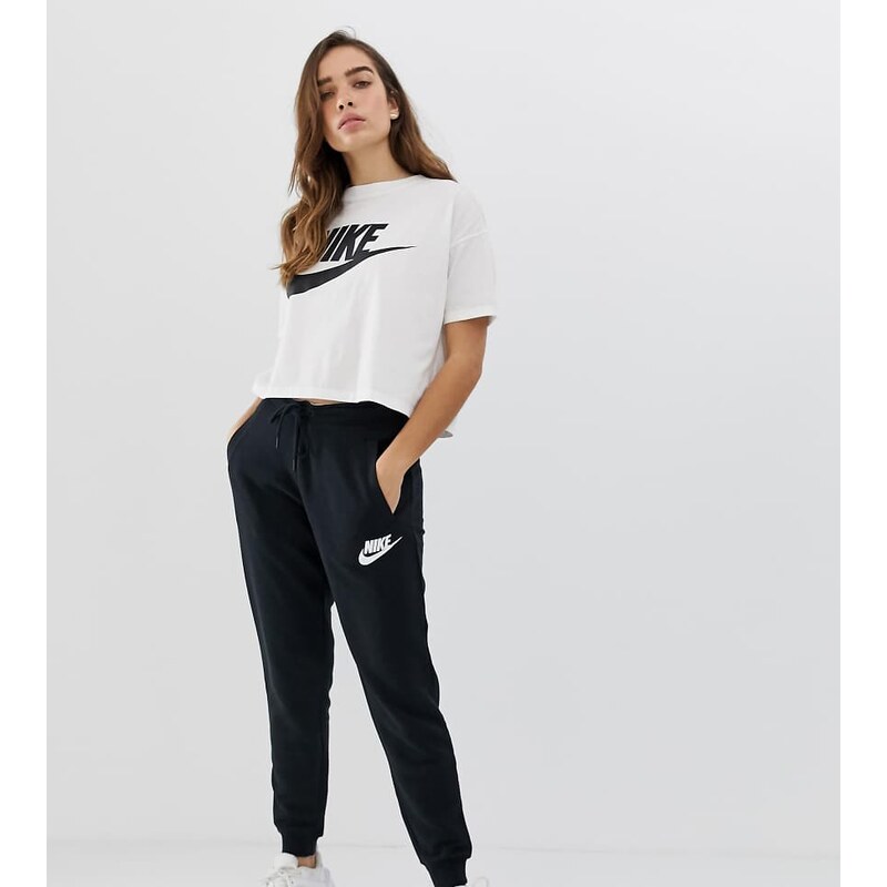 Nike black rally logo regular fit joggers 115646709