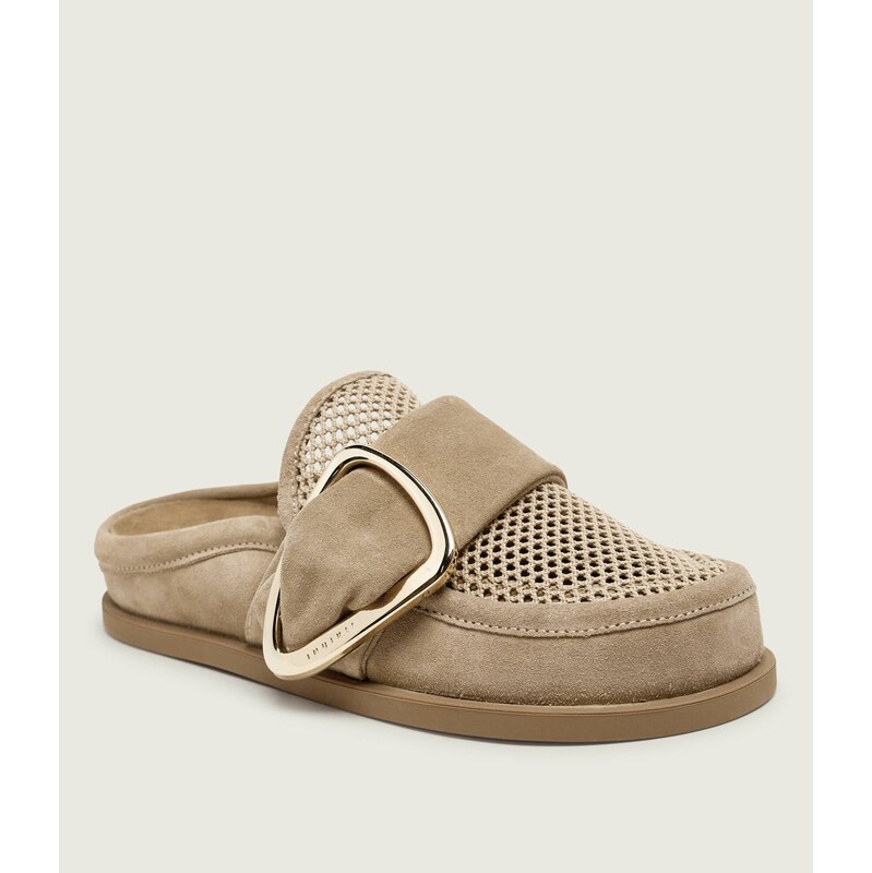 INUIKII Pantofle typu mules PATCHWORK | semiš 114576619