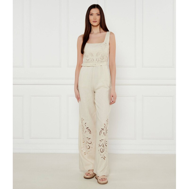 TWINSET Lněný overal | Regular Fit