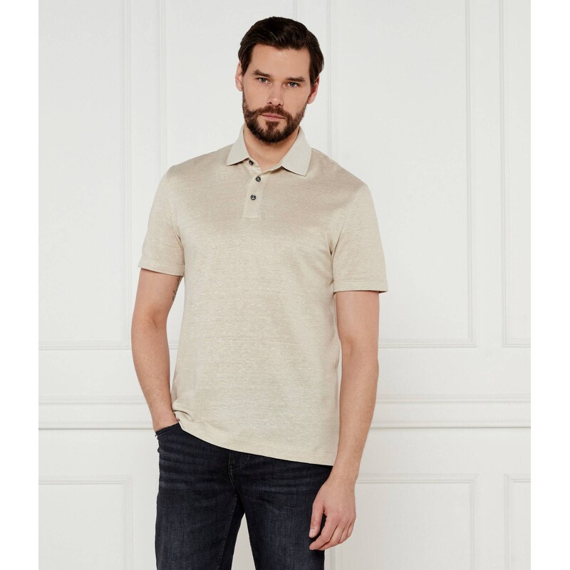 BOSS BLACK Polokošile H-Press 28 | Regular Fit přidáním lnu