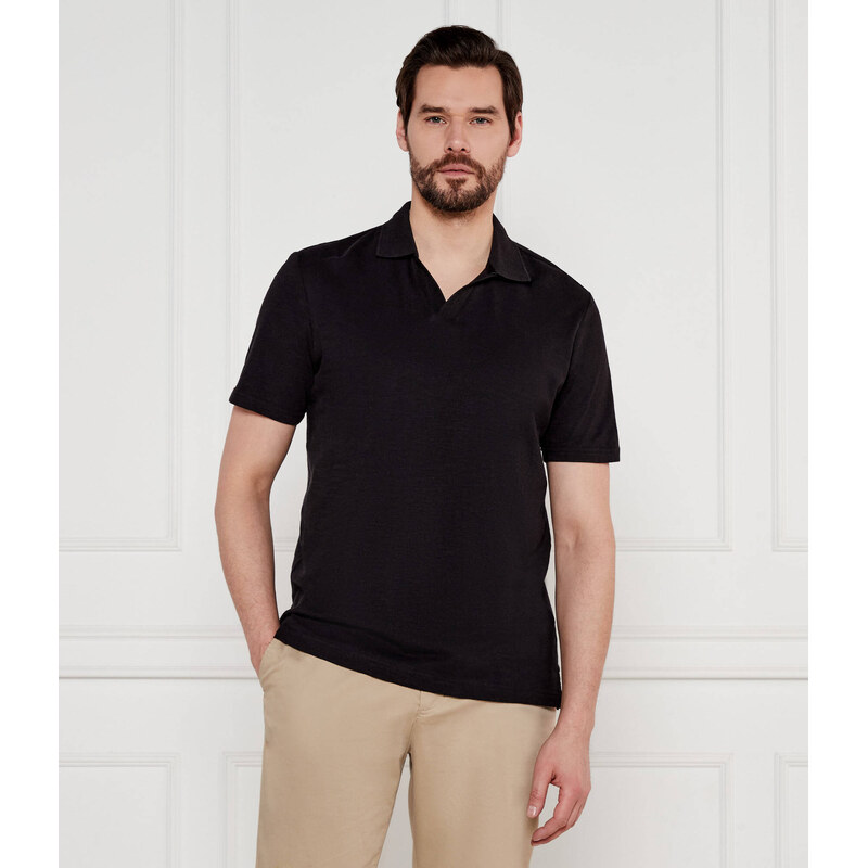 Calvin Klein Polokošile | Regular Fit přidáním lnu