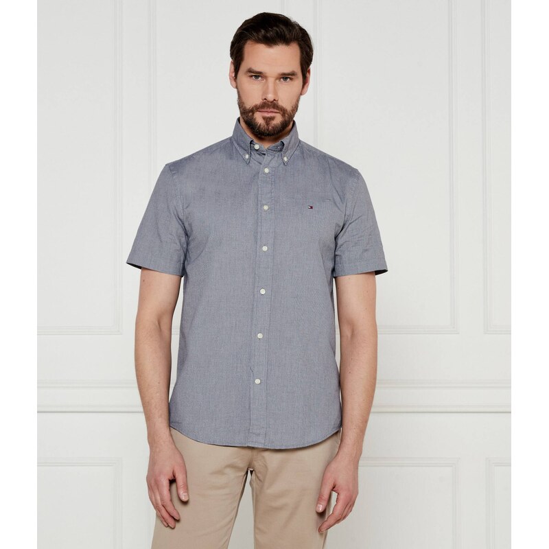 Tommy Hilfiger Košile THFLEX POPLIN HOUNDSTOOTH | Regular Fit