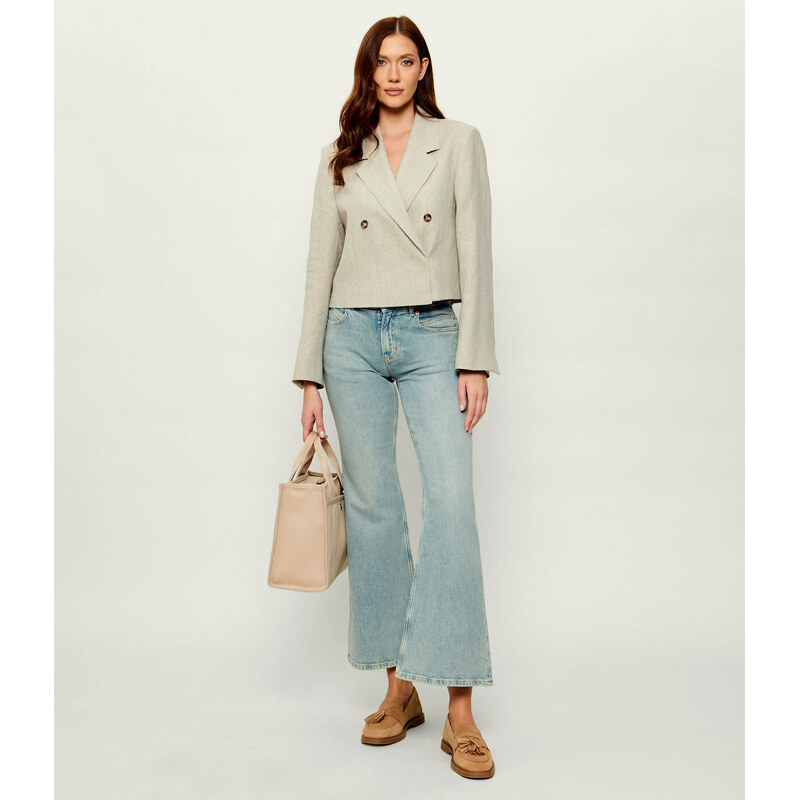 BOSS BLACK Lněná sako Jojeka1 | Relaxed fit