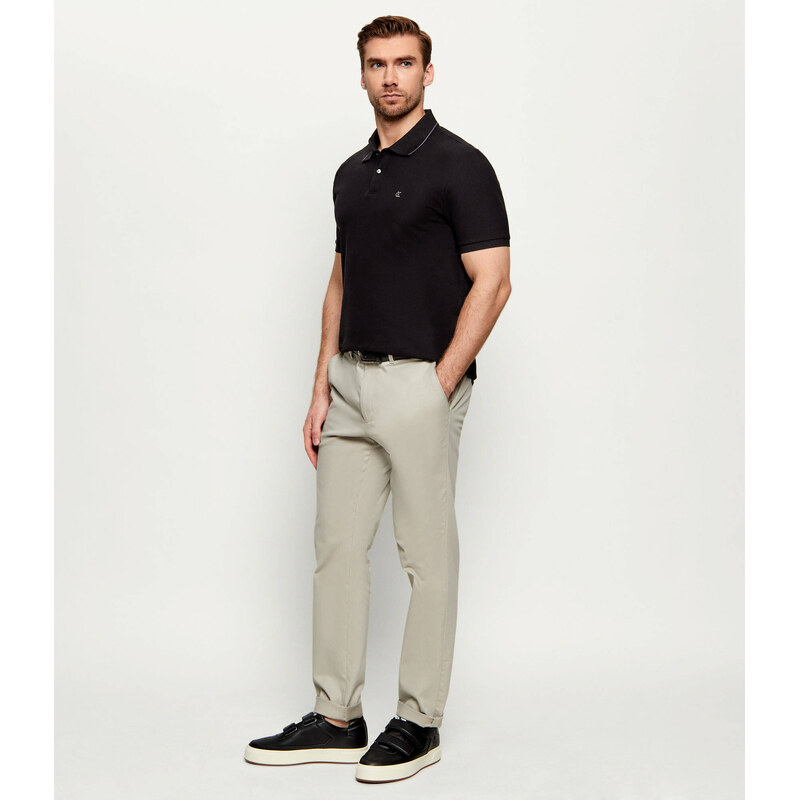 Calvin Klein Kožené tenisky CUPSOLE 2STRAPS
