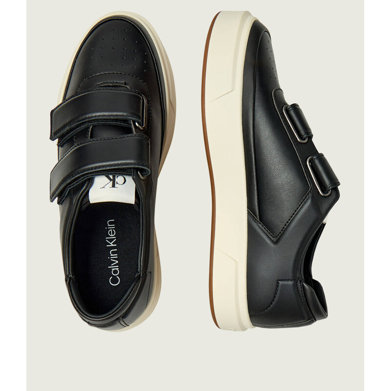 Calvin Klein Kožené tenisky CUPSOLE 2STRAPS