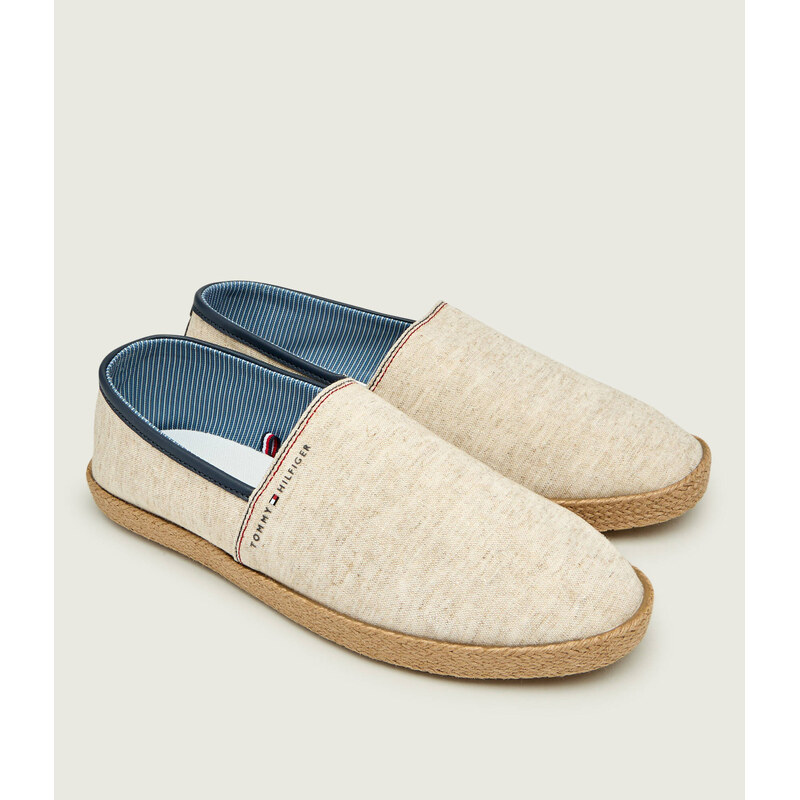 Tommy Hilfiger Lněné espadrilky CHAMBRAY
