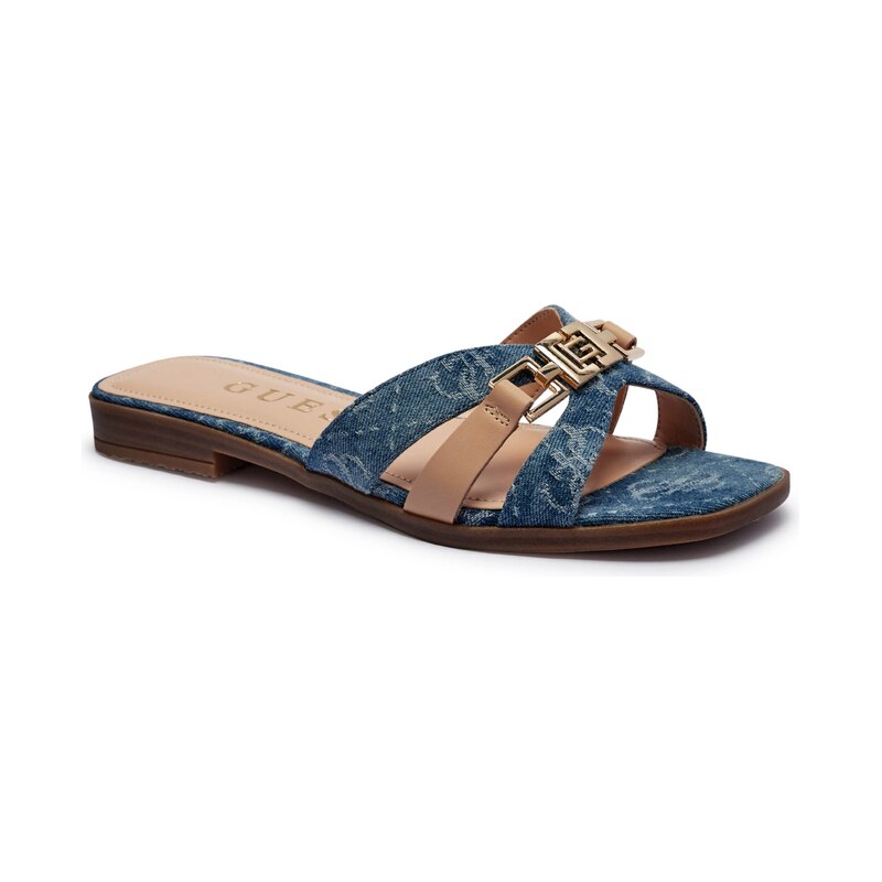 Guess Pantofle LADY JRONE5 s přídavkem kůže 103893197