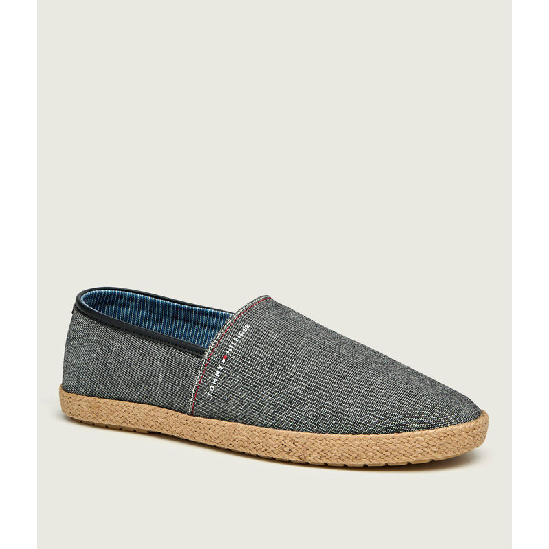 Tommy Hilfiger Lněné espadrilky CHAMBRAY
