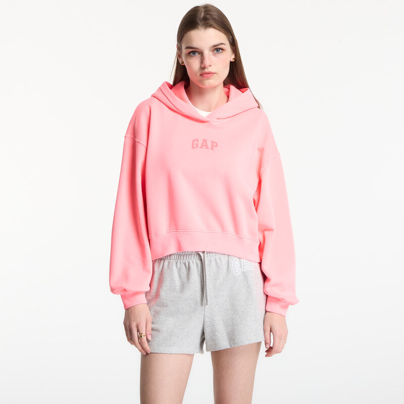 Mikina GAP Pg Cropped Po Hood Pink S 115646590