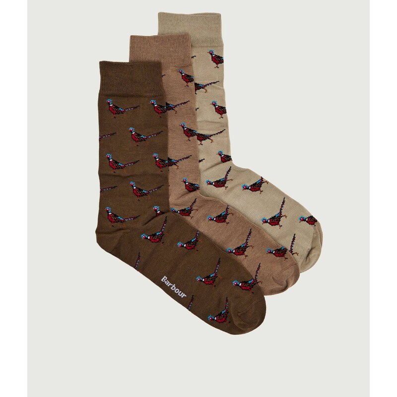 Barbour Ponožky 3-pack Pheasant