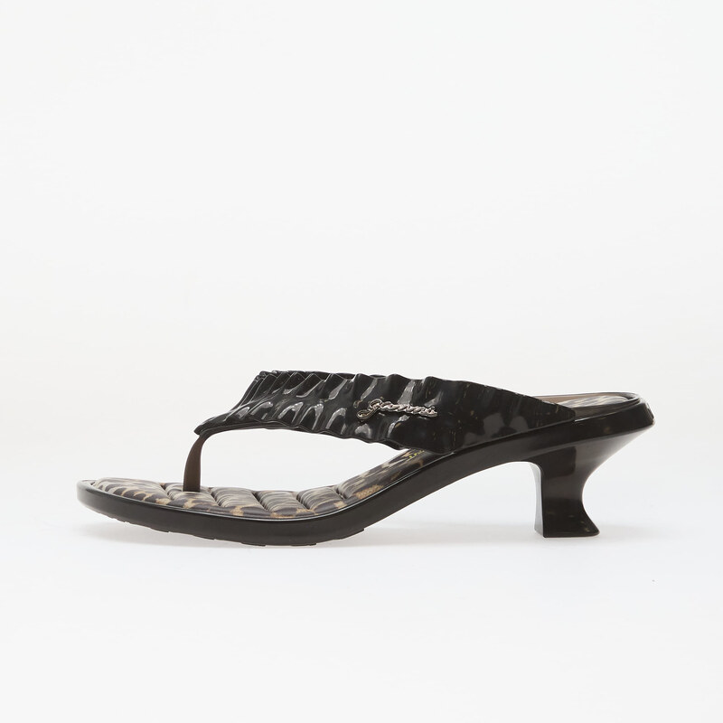 Melissa Thong Kitten Heel + Ganni Ad Black 115646593