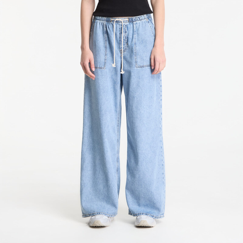 Džíny GAP V-Superlight Po Wide Leg Lt Tanaka Blue L 115646540